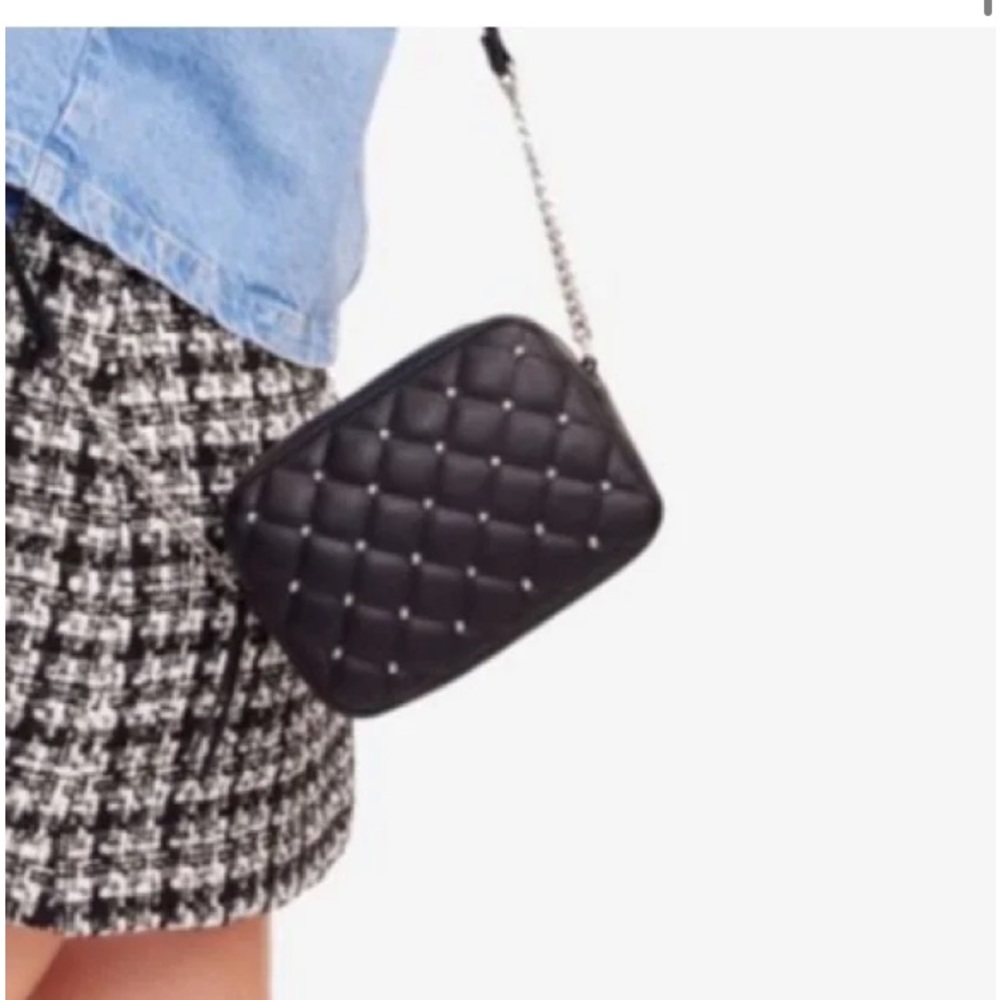 Quilted Studded Crossbody